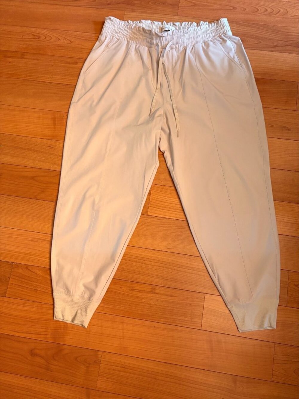 Abercrombie & Fitch High-Rise Front Seam Drawstring Joggers - Size XL